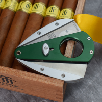 Xikar Xi1 Custom Cigar Cutter - Green & Silver